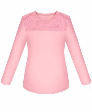 Розовая школьная блузка для девчоки Цвет: розовый