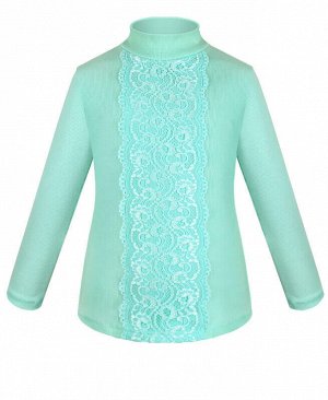 Бирюзовая водолазка (блузка) для девочки Цвет: ментоловый