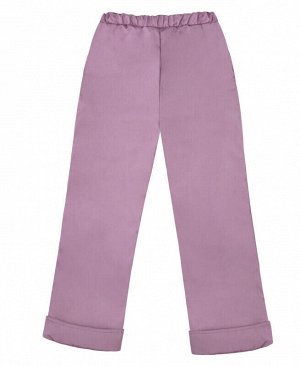 Теплые сиреневые брюки для девочки Цвет: сирень