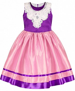 Фиолетовое нарядное платье для девочки Цвет: фиолетовый