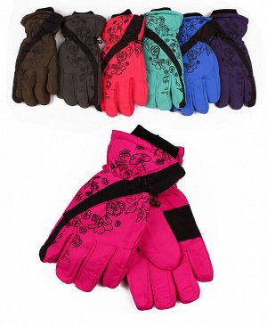 Непромокаемые перчатки для девочки Цвет: хаки