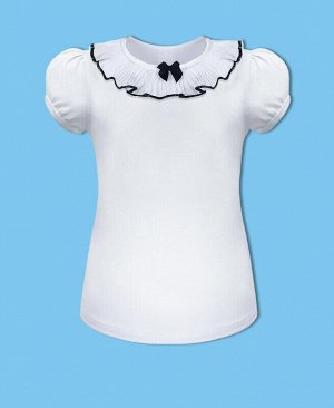 Белая школьная футболка(блузка) для девочки Цвет: белый