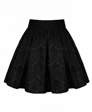 Чёрная юбка для девочки Цвет: черный