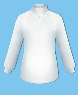 Белая школьная водолазка (блузка) для девочки Цвет: белый