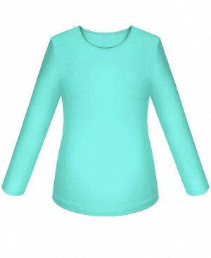 Ментоловый школьный джемпер (блузка) для девочки Цвет: ментоловый