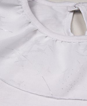 Белый школьный джемпер (блузка) для девочки Цвет: белый