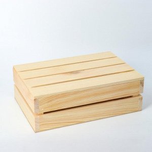 Кашпо деревянное 30*20*10 см
