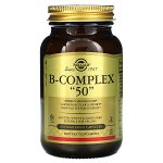 Solgar, Комплекс витаминов группы B «50», 100 растительных капсул