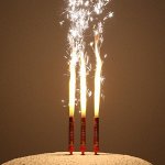 Набор тортовых свечей &quot;Праздничные фонтаны.С Новым Годом!&quot;, 12,5 см, 3 шт