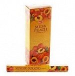 Благовония HEM, шестигранники, Musk Peach МУСК - ПЕРСИК