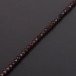 Нитка из Граната (Индия) 4 мм 38 см граненый