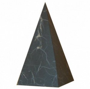 Пирамида из Шунгита 4-гранная, высокая, неполированная, 10х10х20см
