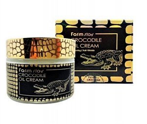 Антивозрастной осветляющий крем с крокодильим маслом FARMSTAY Crocodile Oil Cream, Ю.Корея, 70 гр