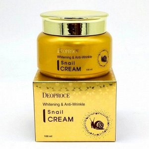 Крем для лица с экстрактом улитки Deoproce Whitening And Anti-Wrinkle Snail CreamЮ.Корея, 100мл