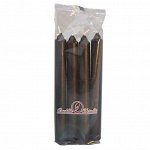 Свеча столовая 40 гр (4шт/уп.) чёрная, время горения 5 часов