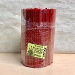Свечи восковые КРАСНЫЕ №120, 300 шт. ЖЕЛТАЯ ЭТИКЕТКА