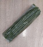 Свечи восковые №120 (упаковка 50 шт.) ЗЕЛЁНЫЕ 15,5*0,45 см, 45 минут
