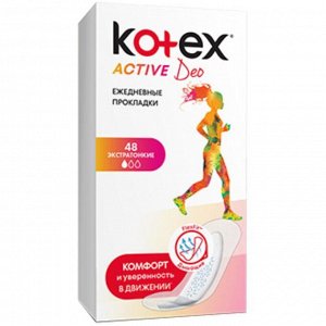Kotex пpokлaдku ежедневные Active, 48 шт