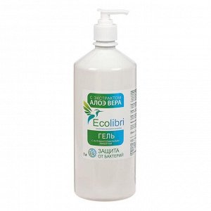 Антисептик для рук Ecolibri с антибактериальным эффектом, гель, 1 литр