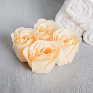 Набор «Расцветай от счастья»: мыльные лепестки, мыло, полотенце 30х30 см