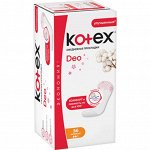 Ежедневные прокладки Kotex Нормал Део 56 шт.