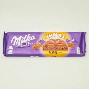Шоколадная плитка Milka Bubbly Caramel, 250 г