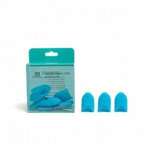 Силиконовые колпачки для снятия гель-лака (10 шт/упак) голубые