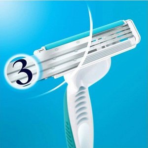 GILLETTE® VENUS 3 SENSITIVE DISPO Бритвы одноразовые 4 ПрепакКоробка