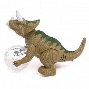 Динозавр «Вилли», работает от батареек, световые и звуковые эффекты