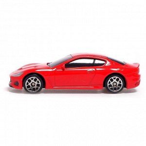 Машина металлическая Maserati GranTurismo, масштаб 1:64, цвет красный