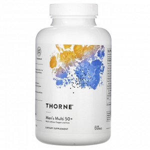 Thorne Research, мультивитамины для мужчин старше 50 лет, 180 капсул