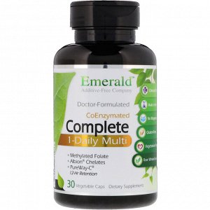 Emerald Laboratories, CoEnzymated Complete 1-Daily Multi, 30 овощных капсул