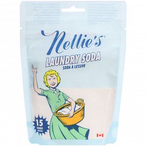 Nellie&#039;s, Сода для стирки, 15 мерных ложек, 0,55 фунта (250 г)