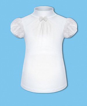 Белая школьная блузка для девочки 78013-ДШ21