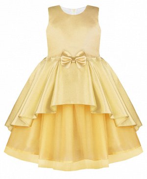 Нарядное платье для девочки персикового цвета 80784-ДН20