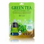 Ekel Тканевая маска для лица GREEN TEA (зеленый чай)