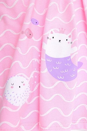 Платье(Осень-Зима)+girls (розовое облако, волны)