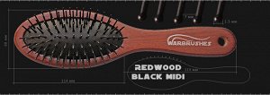 Расчёска RedWood BLACK MIDI