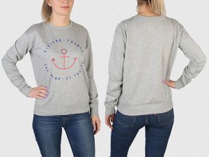 Трикотажный женский лонгслив Cotton on – модный minimal-дизайн + стилизованный якорь №908