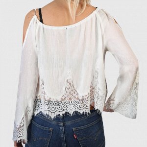 Женская блуза Forever 21 с открытыми плечами – изящный микс богемного бохо и своенравного хиппи №761