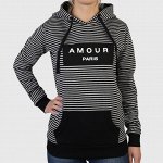 Полосатая женская толстовка Cotton on – свобода самовыражения – девиз стиля стрит кэжуал №916