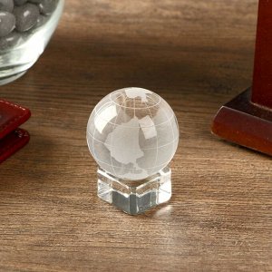 Сувенир стекло "Глобус на подставке" 5,2х4х4 см