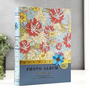 Фотоальбом на 200 фото 10х15 см "Цветы и листья" в коробке МИКС 26,5х20,7х5,5 см