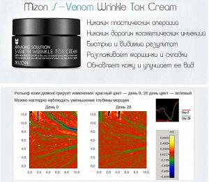 Крем со змеиным ядом MIZON S-Venom Wrinkle Tox Cream, 50ml