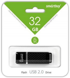 Флэш Флеш память USB 32GB Quartz series Black (SB32GBQZ-K)