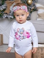 Боди &quot;Мышка в цветах&quot;