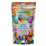 ХОББИХИТ Набор легкого пластилина, 17,5х30см, 12 цветов