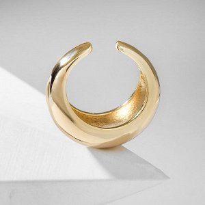 Кольцо "Полумесяц", цвет золото, безразмерное