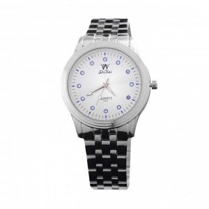 Часы наручные женские ShiKai 027 d=4 см, серебро 5200658