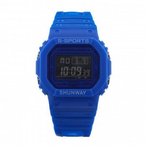 Часы наручные электронные Shunway S-605A, d=4 см, с будильником, микс